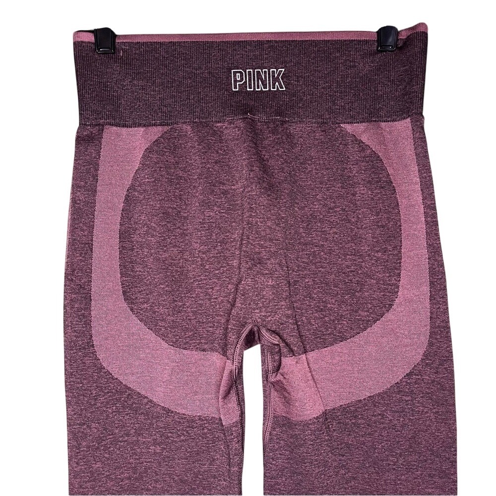 PINK Victoria's Secret Seamless Booty Lift High Leggings Mauve Marled Large L